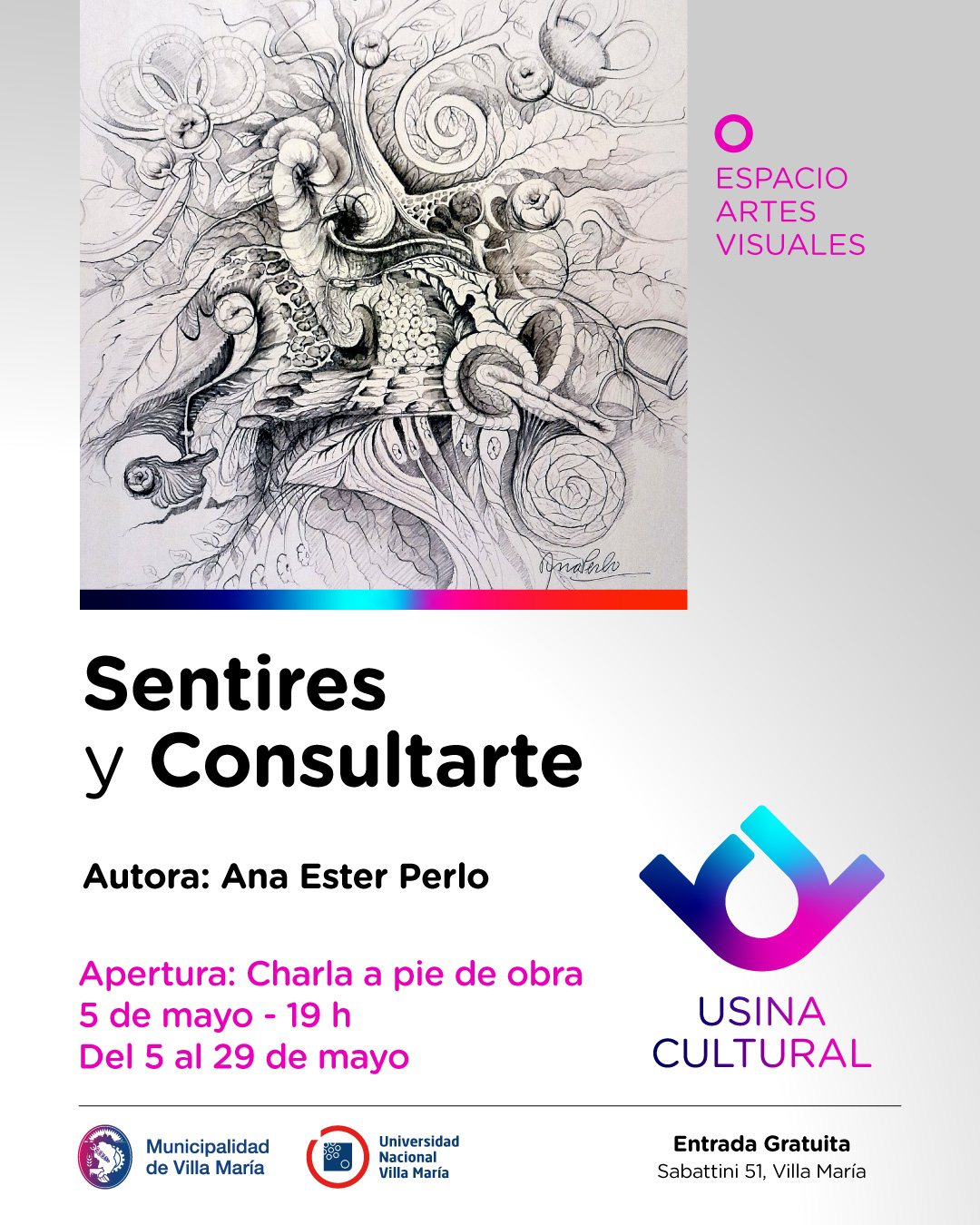 Sentires_Flyer Foto flyer "Sentires" y "Consultarte"