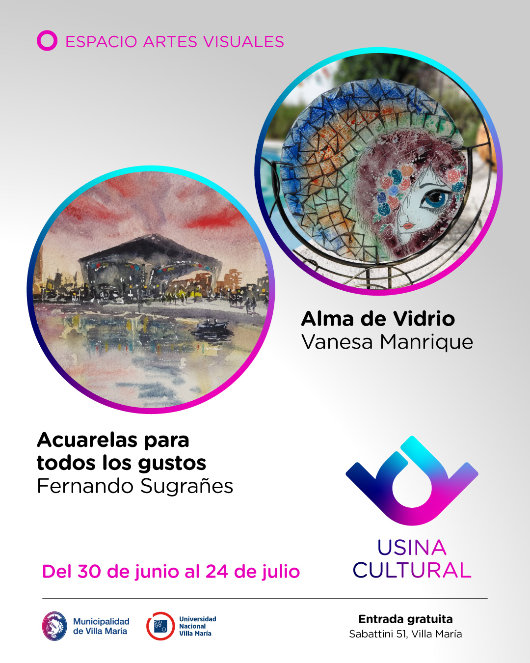 Artes Visuales 30al31-7_Flyer Foto flyer "Sentires" y "Consultarte"