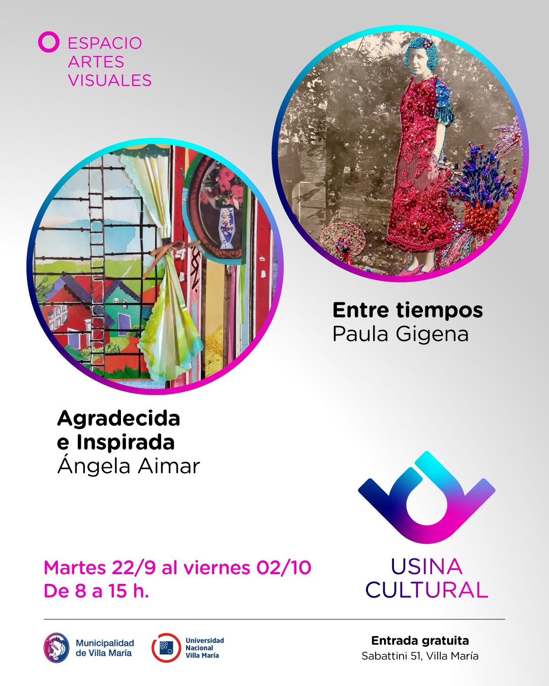 Gigena AImar_Flyer Foto flyer "Sentires" y "Consultarte"